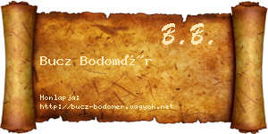 Bucz Bodomér névjegykártya